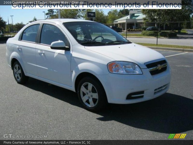Summit White / Charcoal 2009 Chevrolet Aveo LT Sedan