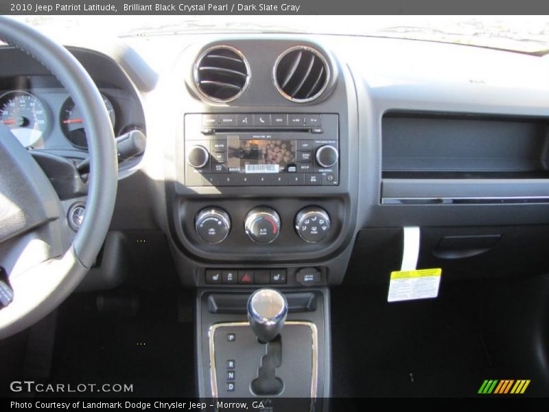 Brilliant Black Crystal Pearl / Dark Slate Gray 2010 Jeep Patriot Latitude