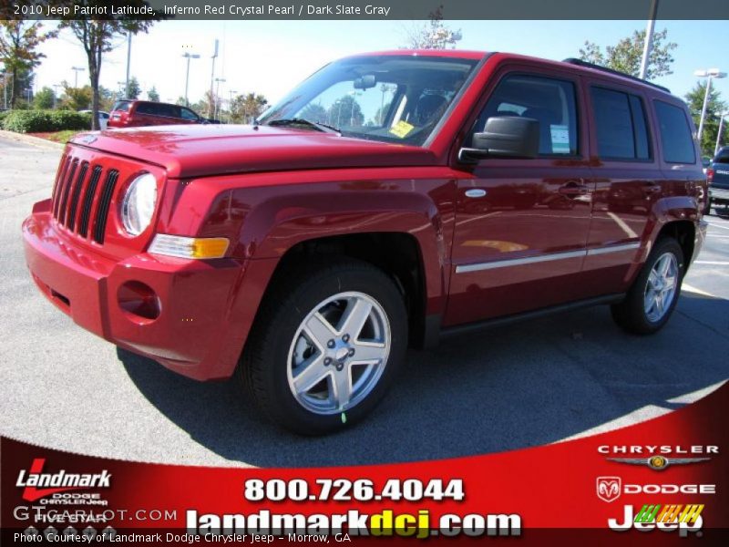Inferno Red Crystal Pearl / Dark Slate Gray 2010 Jeep Patriot Latitude