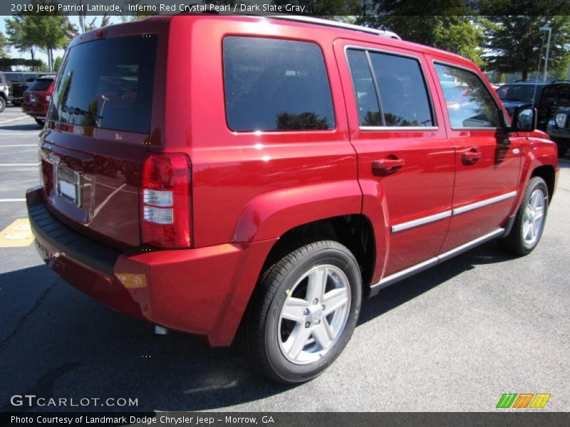 Inferno Red Crystal Pearl / Dark Slate Gray 2010 Jeep Patriot Latitude