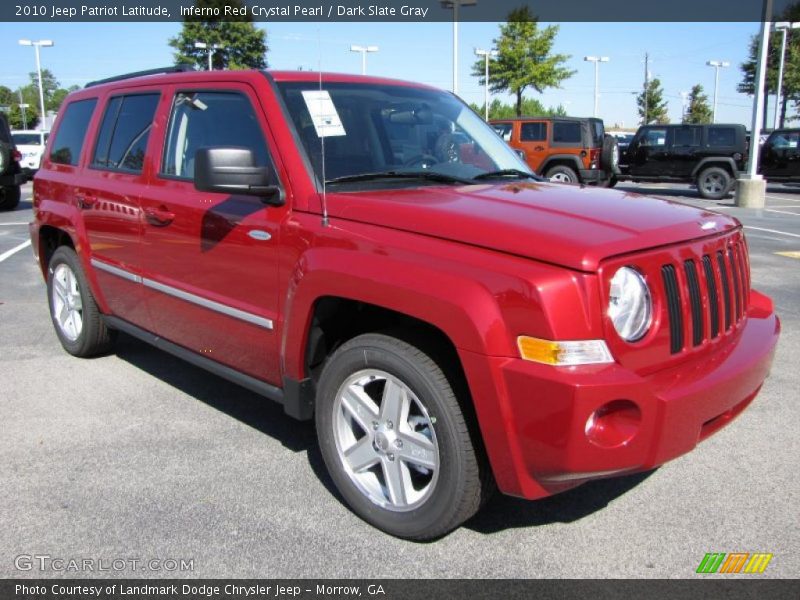 Inferno Red Crystal Pearl / Dark Slate Gray 2010 Jeep Patriot Latitude