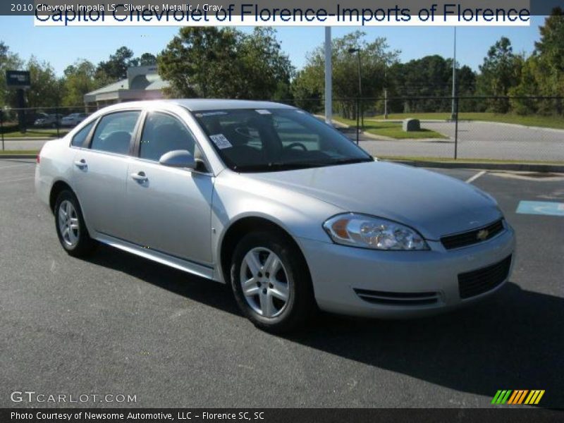 Silver Ice Metallic / Gray 2010 Chevrolet Impala LS