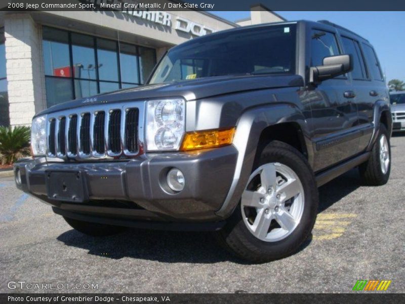 Mineral Gray Metallic / Dark Slate Gray 2008 Jeep Commander Sport