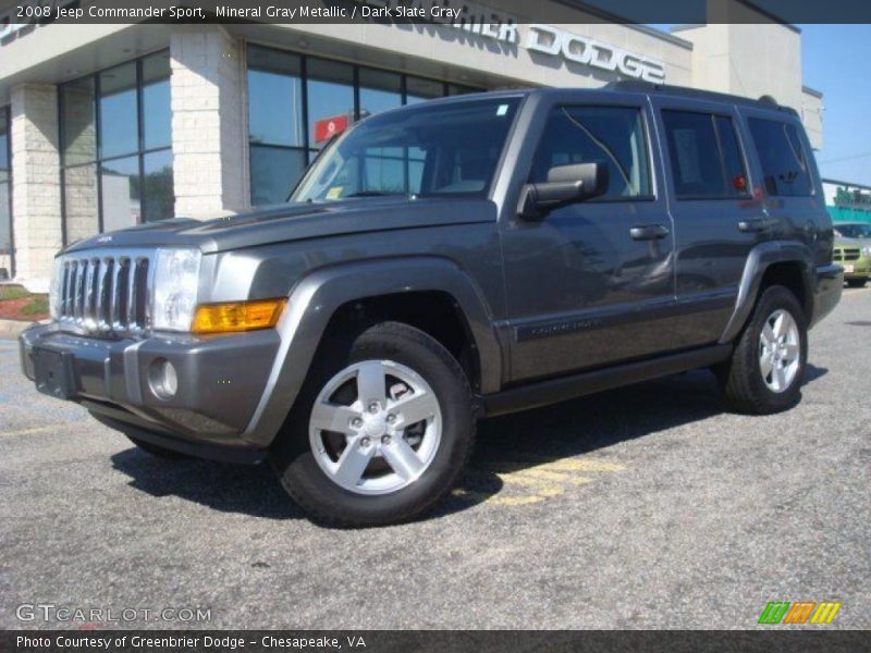 Mineral Gray Metallic / Dark Slate Gray 2008 Jeep Commander Sport