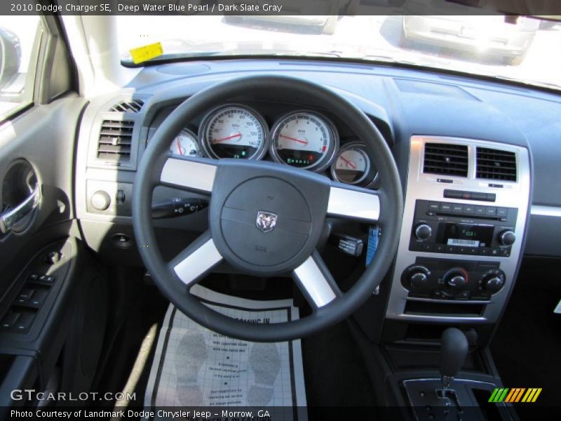 Deep Water Blue Pearl / Dark Slate Gray 2010 Dodge Charger SE