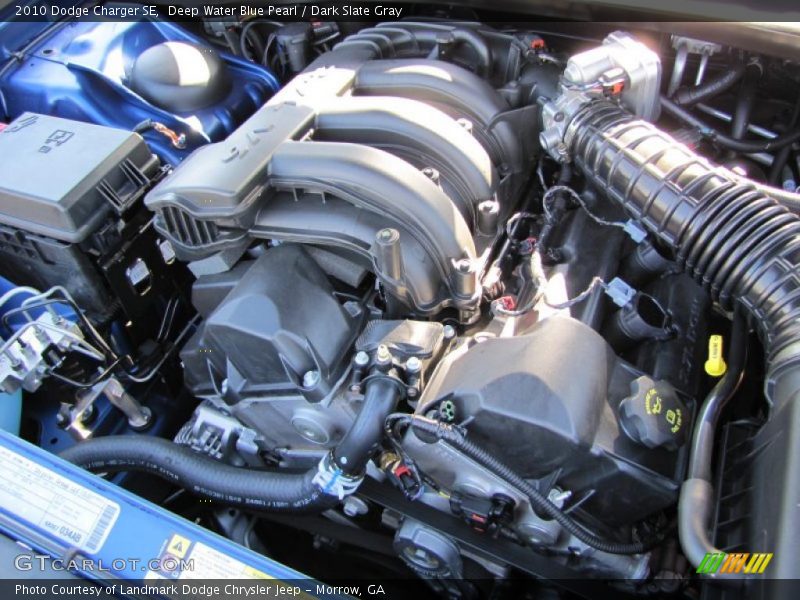 Deep Water Blue Pearl / Dark Slate Gray 2010 Dodge Charger SE