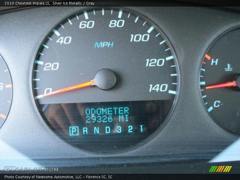 Silver Ice Metallic / Gray 2010 Chevrolet Impala LS