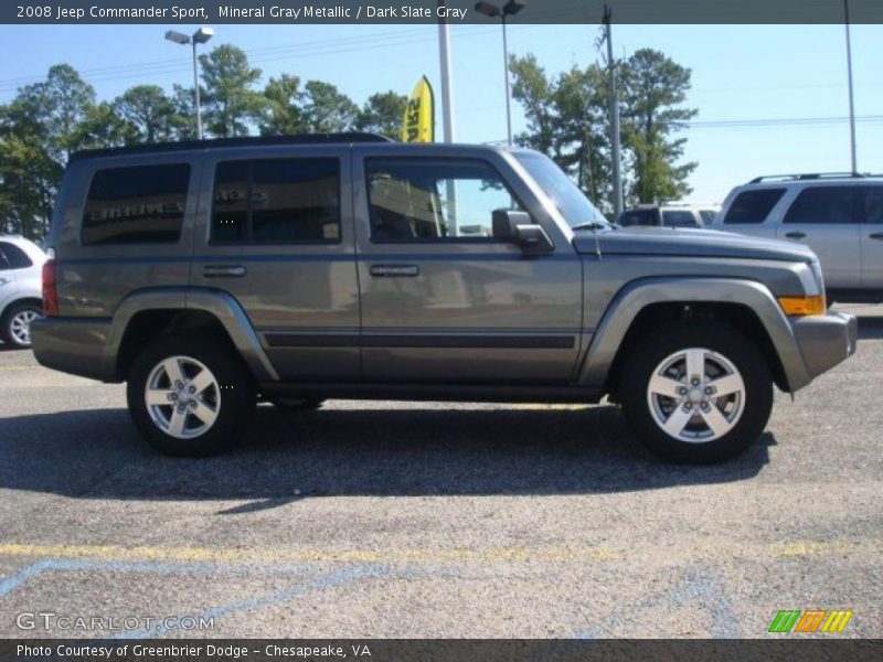 Mineral Gray Metallic / Dark Slate Gray 2008 Jeep Commander Sport
