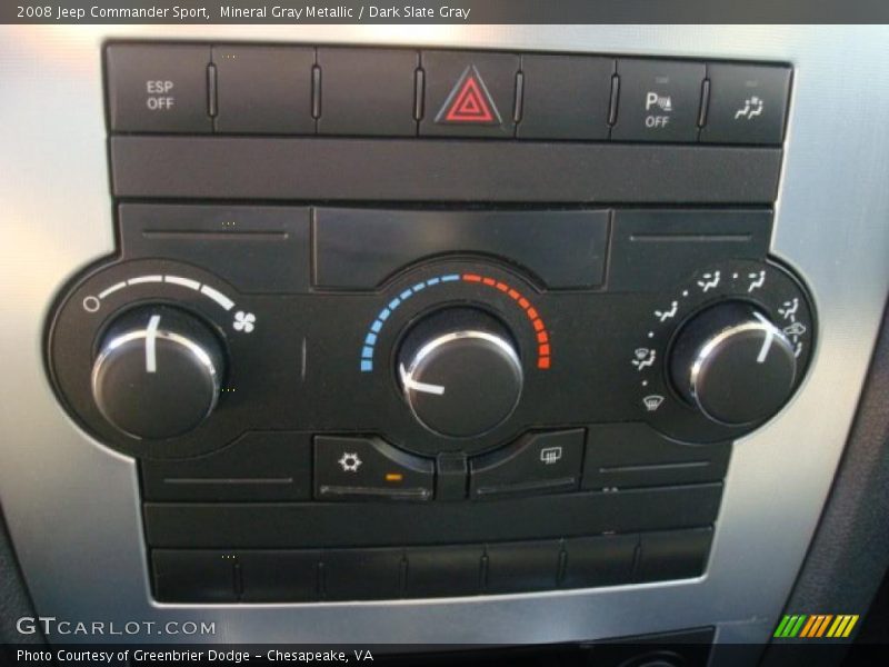 Mineral Gray Metallic / Dark Slate Gray 2008 Jeep Commander Sport