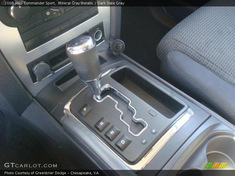 Mineral Gray Metallic / Dark Slate Gray 2008 Jeep Commander Sport