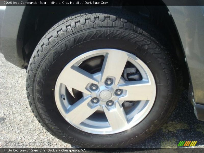 Mineral Gray Metallic / Dark Slate Gray 2008 Jeep Commander Sport