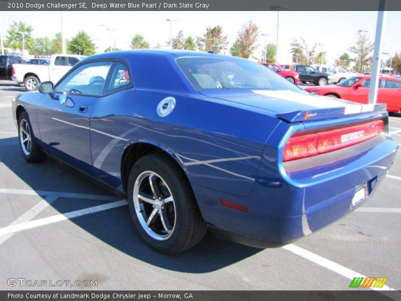 Deep Water Blue Pearl / Dark Slate Gray 2010 Dodge Challenger SE