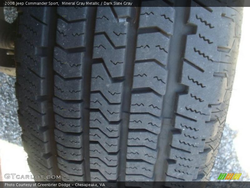 Mineral Gray Metallic / Dark Slate Gray 2008 Jeep Commander Sport