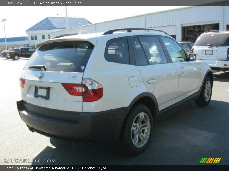 Alpine White / Sand Beige 2005 BMW X3 3.0i