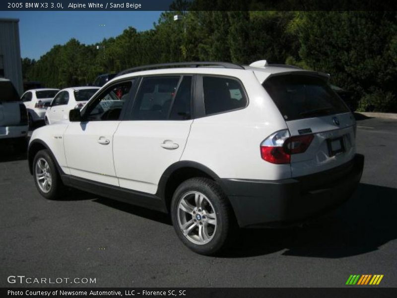 Alpine White / Sand Beige 2005 BMW X3 3.0i