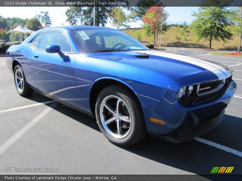 Deep Water Blue Pearl / Dark Slate Gray 2010 Dodge Challenger SE