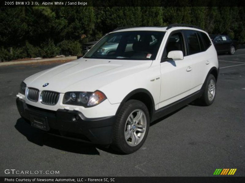 Alpine White / Sand Beige 2005 BMW X3 3.0i