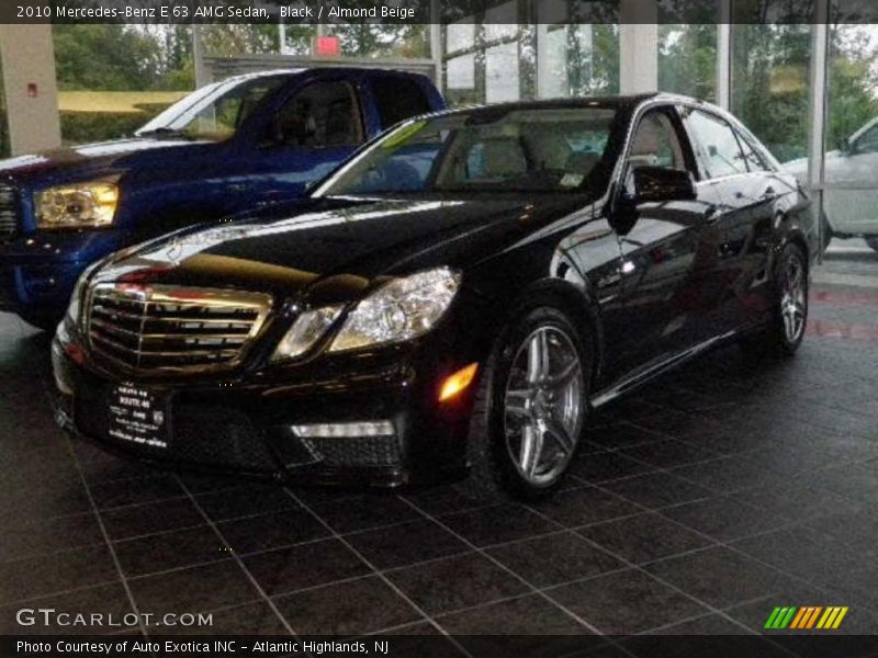 Black / Almond Beige 2010 Mercedes-Benz E 63 AMG Sedan
