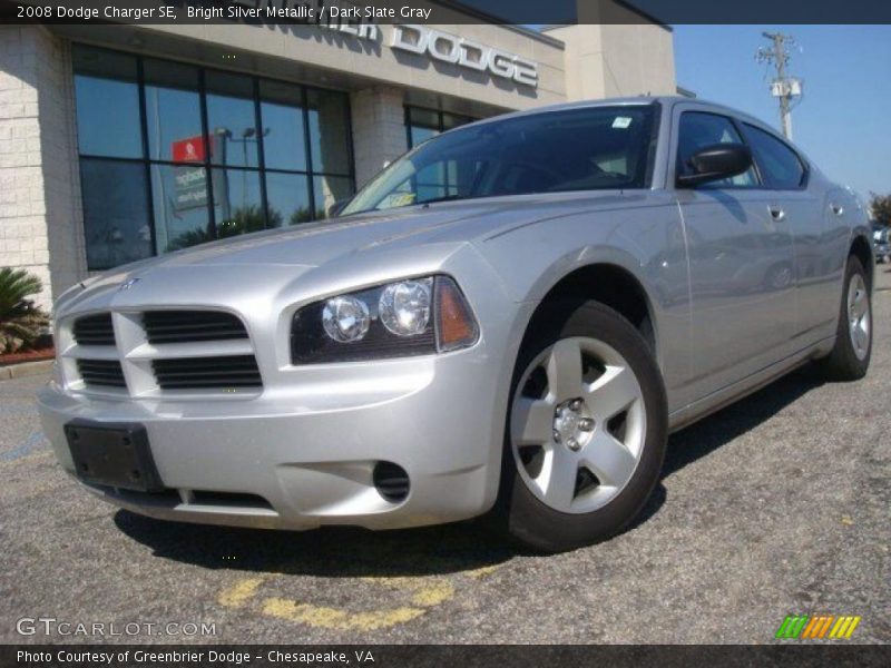 Bright Silver Metallic / Dark Slate Gray 2008 Dodge Charger SE