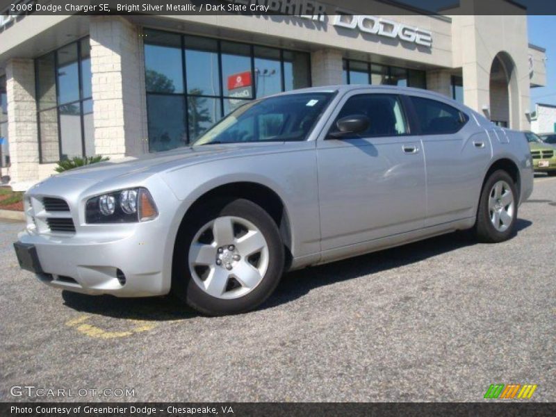 Bright Silver Metallic / Dark Slate Gray 2008 Dodge Charger SE