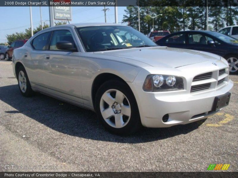 Bright Silver Metallic / Dark Slate Gray 2008 Dodge Charger SE