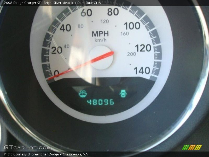 Bright Silver Metallic / Dark Slate Gray 2008 Dodge Charger SE