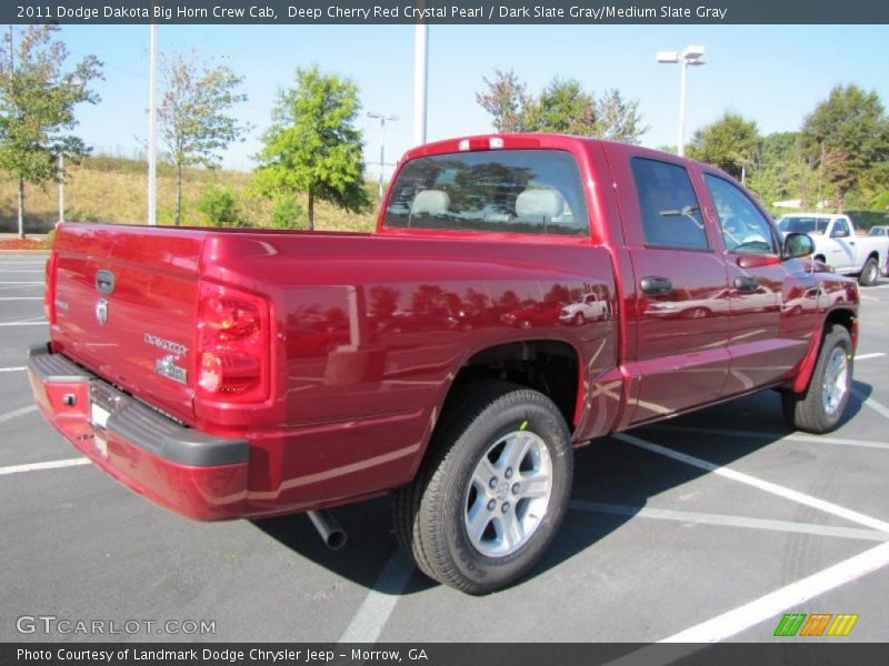 Deep Cherry Red Crystal Pearl / Dark Slate Gray/Medium Slate Gray 2011 Dodge Dakota Big Horn Crew Cab