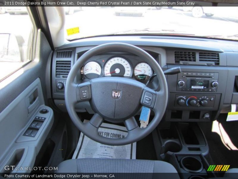 Deep Cherry Red Crystal Pearl / Dark Slate Gray/Medium Slate Gray 2011 Dodge Dakota Big Horn Crew Cab