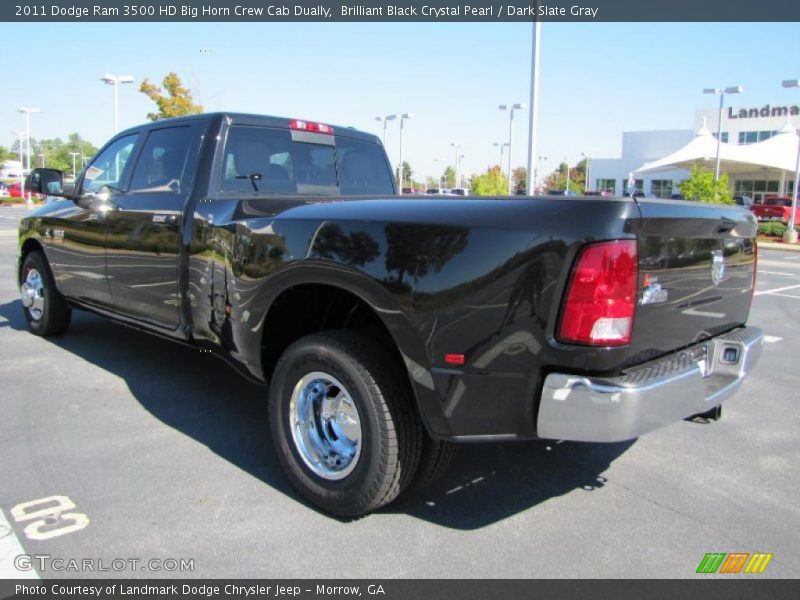 Brilliant Black Crystal Pearl / Dark Slate Gray 2011 Dodge Ram 3500 HD Big Horn Crew Cab Dually