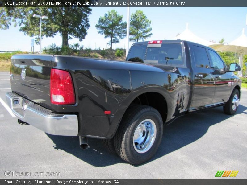 Brilliant Black Crystal Pearl / Dark Slate Gray 2011 Dodge Ram 3500 HD Big Horn Crew Cab Dually