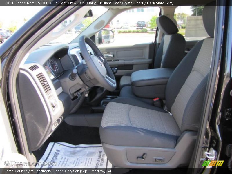 Brilliant Black Crystal Pearl / Dark Slate Gray 2011 Dodge Ram 3500 HD Big Horn Crew Cab Dually