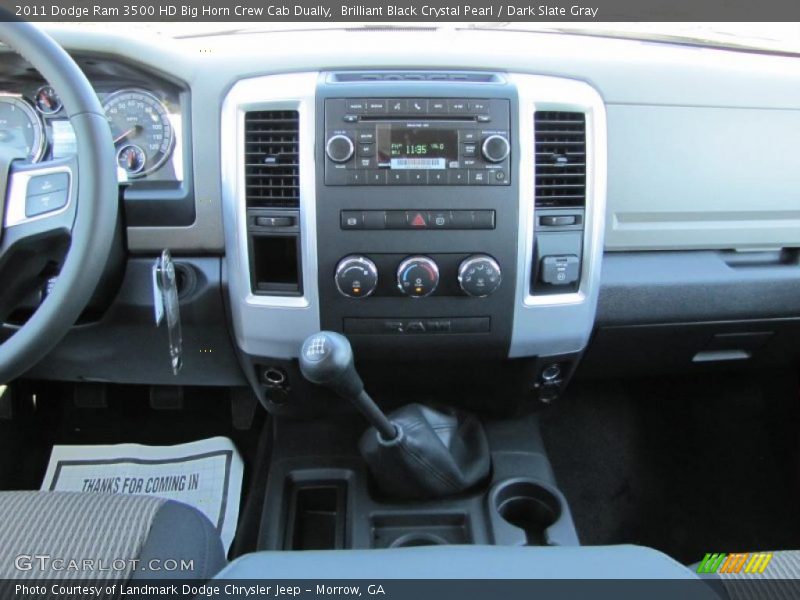 Brilliant Black Crystal Pearl / Dark Slate Gray 2011 Dodge Ram 3500 HD Big Horn Crew Cab Dually
