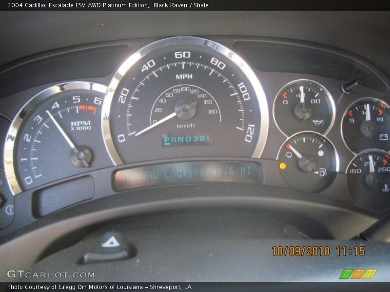  2004 Escalade ESV AWD Platinum Edition ESV AWD Platinum Edition Gauges
