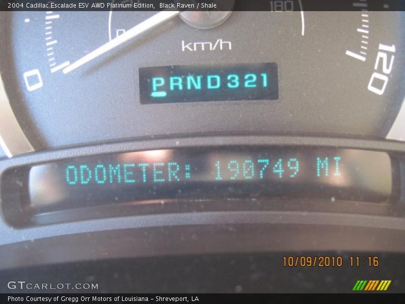 Black Raven / Shale 2004 Cadillac Escalade ESV AWD Platinum Edition