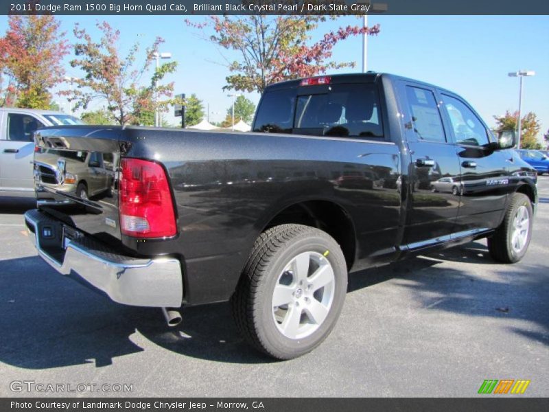 Brilliant Black Crystal Pearl / Dark Slate Gray 2011 Dodge Ram 1500 Big Horn Quad Cab