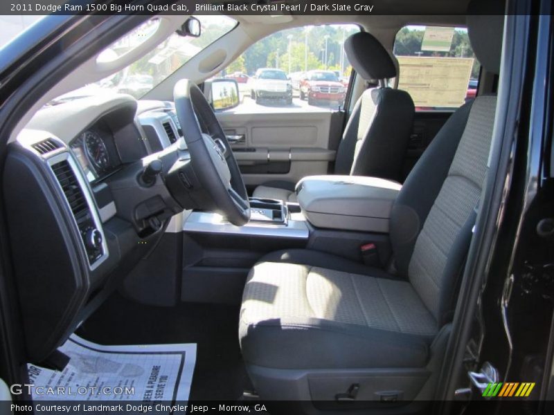 Brilliant Black Crystal Pearl / Dark Slate Gray 2011 Dodge Ram 1500 Big Horn Quad Cab