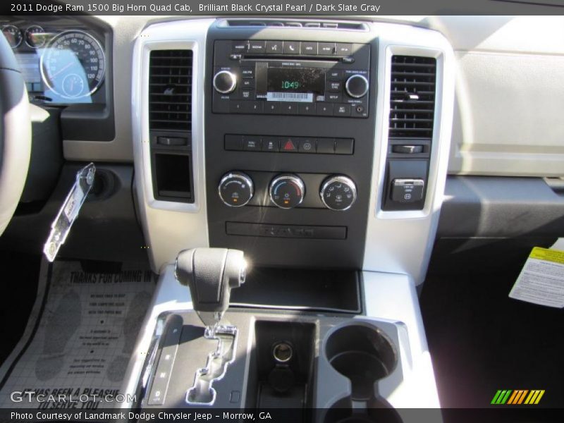 Brilliant Black Crystal Pearl / Dark Slate Gray 2011 Dodge Ram 1500 Big Horn Quad Cab