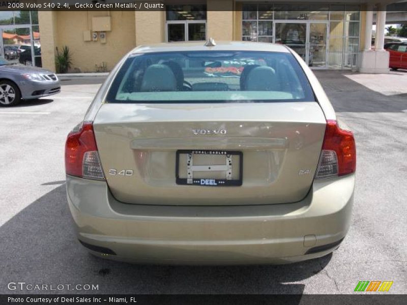Gecko Green Metallic / Quartz 2008 Volvo S40 2.4i