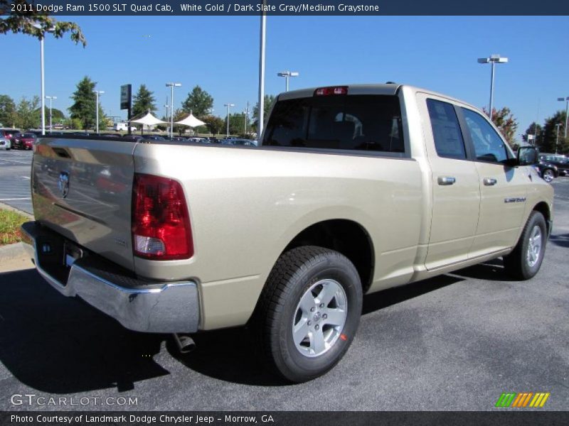 White Gold / Dark Slate Gray/Medium Graystone 2011 Dodge Ram 1500 SLT Quad Cab