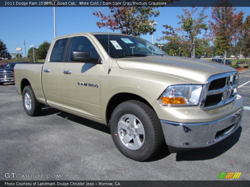 White Gold / Dark Slate Gray/Medium Graystone 2011 Dodge Ram 1500 SLT Quad Cab