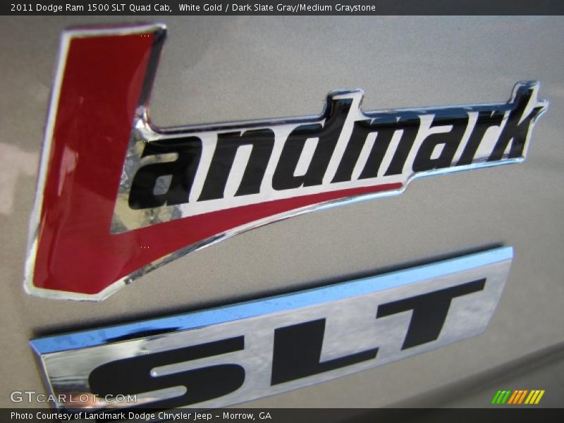White Gold / Dark Slate Gray/Medium Graystone 2011 Dodge Ram 1500 SLT Quad Cab