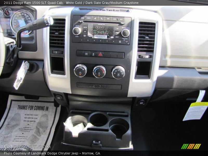 White Gold / Dark Slate Gray/Medium Graystone 2011 Dodge Ram 1500 SLT Quad Cab
