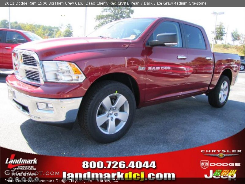 Deep Cherry Red Crystal Pearl / Dark Slate Gray/Medium Graystone 2011 Dodge Ram 1500 Big Horn Crew Cab