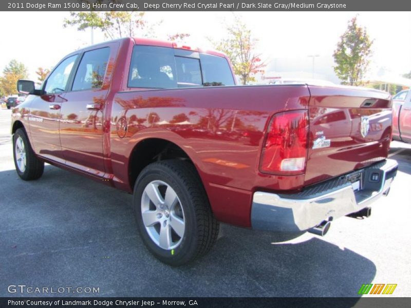 Deep Cherry Red Crystal Pearl / Dark Slate Gray/Medium Graystone 2011 Dodge Ram 1500 Big Horn Crew Cab