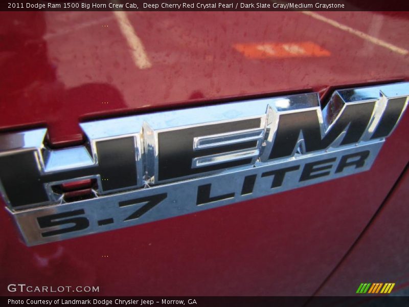Deep Cherry Red Crystal Pearl / Dark Slate Gray/Medium Graystone 2011 Dodge Ram 1500 Big Horn Crew Cab