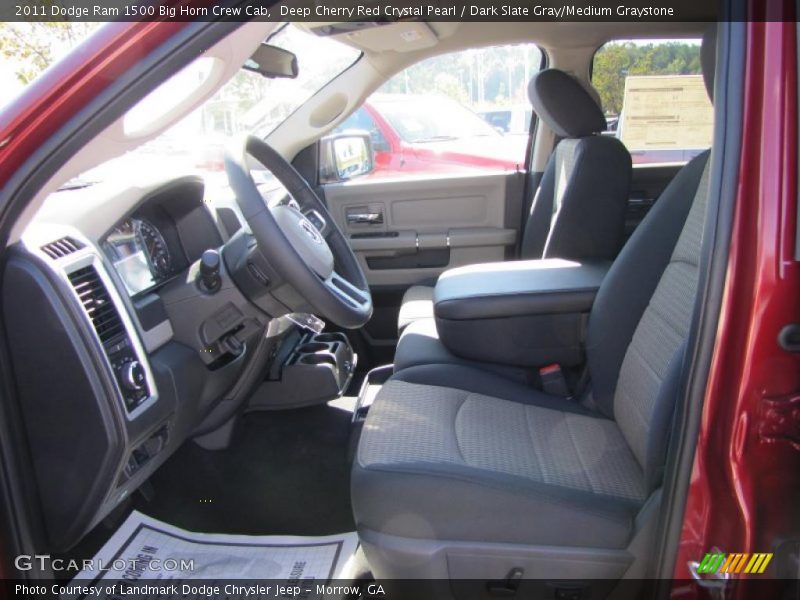 Deep Cherry Red Crystal Pearl / Dark Slate Gray/Medium Graystone 2011 Dodge Ram 1500 Big Horn Crew Cab
