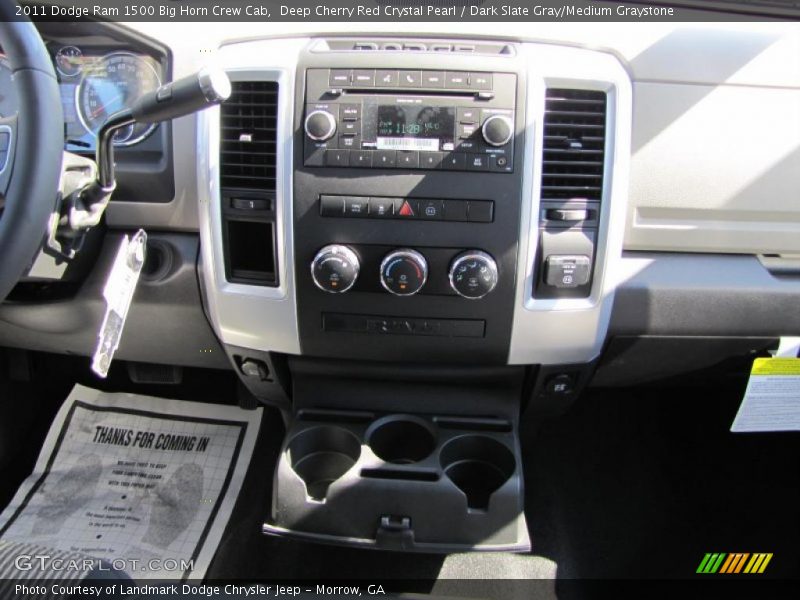 Deep Cherry Red Crystal Pearl / Dark Slate Gray/Medium Graystone 2011 Dodge Ram 1500 Big Horn Crew Cab