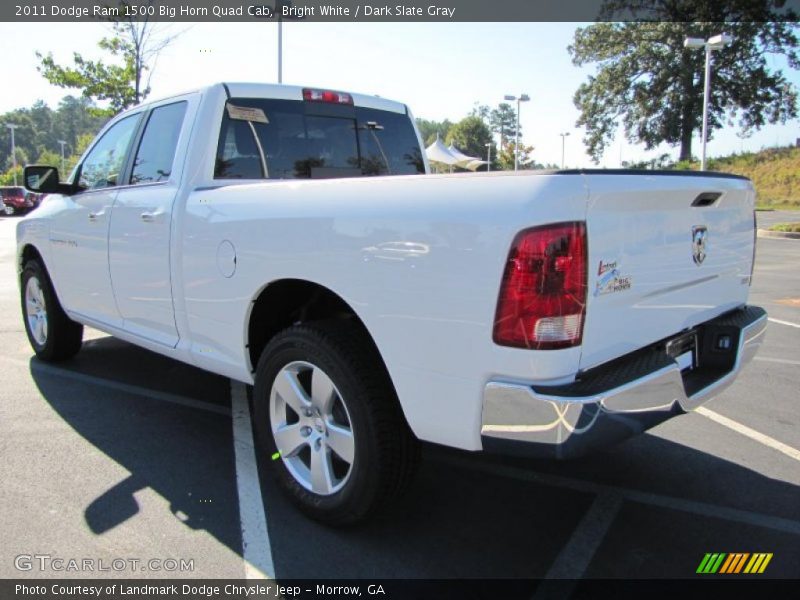 Bright White / Dark Slate Gray 2011 Dodge Ram 1500 Big Horn Quad Cab