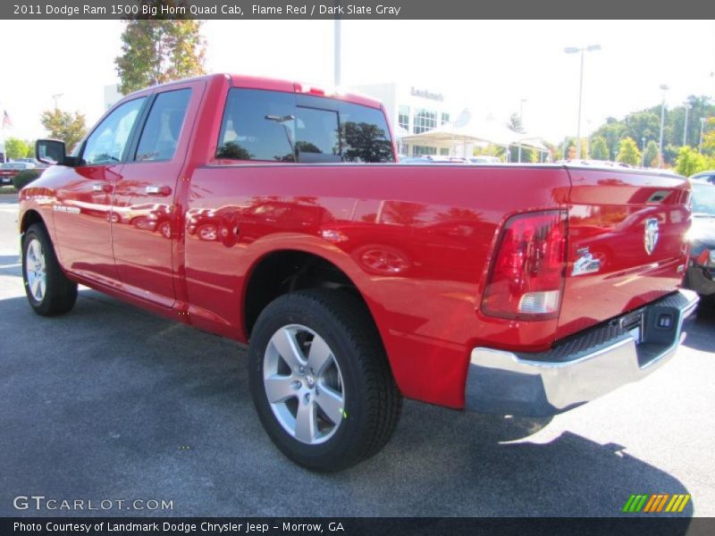 Flame Red / Dark Slate Gray 2011 Dodge Ram 1500 Big Horn Quad Cab