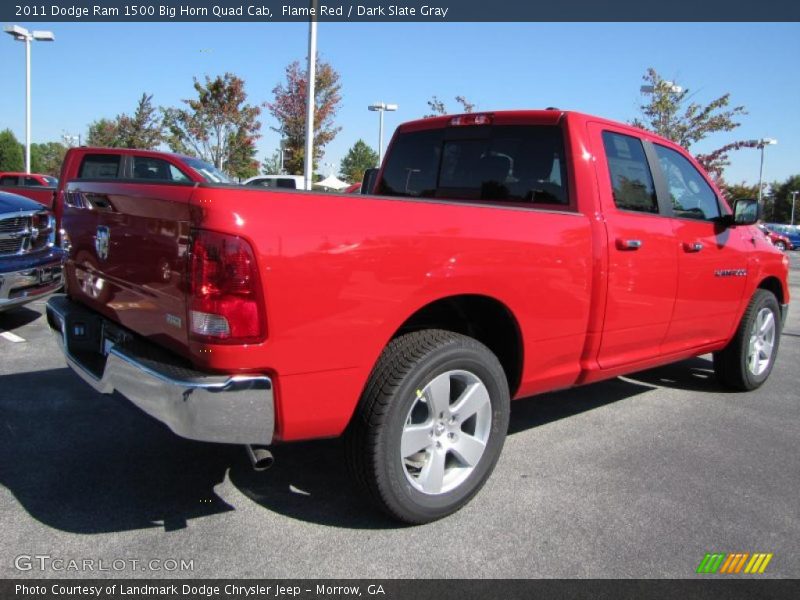 Flame Red / Dark Slate Gray 2011 Dodge Ram 1500 Big Horn Quad Cab